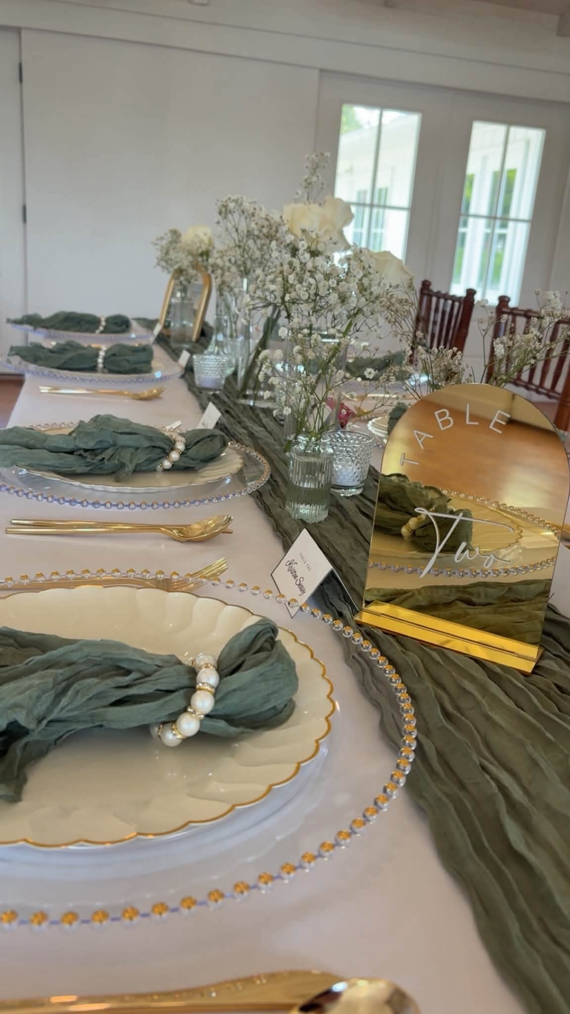 Wedding reception detail